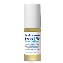 Living Libations - Organic Poetic Pits Roll-On Deodorant | Natural, Wildcrafted, Vegan Clean Beauty Frankincense, .17 fl oz | 5 ml