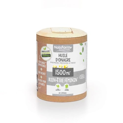 HUILE ONAGRE BIO 120 capsules Nat&Form