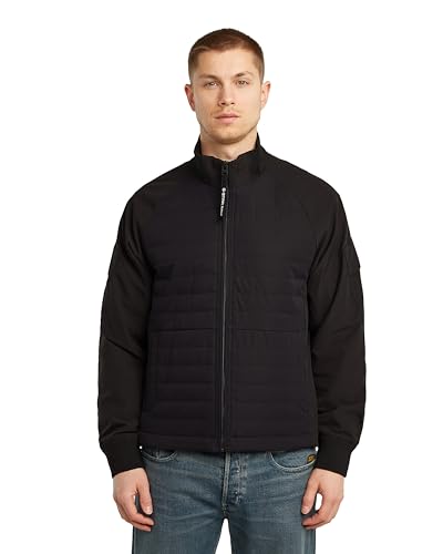 G-STAR Hombre Track Overshirt sobrecamisa negra de estilo urbano talla M