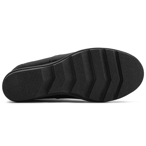 shoeslocker Womens Wedge Boots Women's Ankle Boots Suede Low Wedges - Comfort & Fashion Boots for womens4