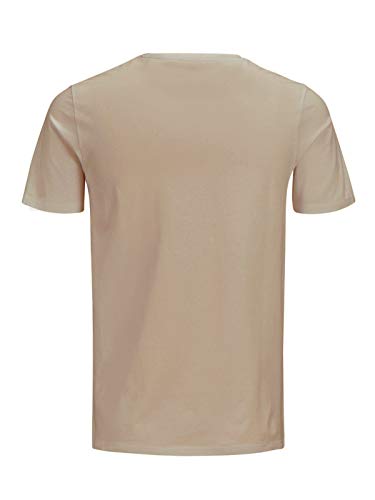Jack & Jones Jjecorp Logo Tee SS Crew Neck Noos T-Shirt Herren Gr. M, Beige (Crockery) – Ansicht 5