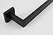 TocTen Bath Towel Rack - Square Base Thicken SUS304 Stainless Steel Towel Bar for Bathroom, Bathroom Accessories Towel Rod Heavy Duty Wall Mounted Towel Holder. (Black, 16)