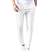 Produktbild Celucke Herren Leinenhose Straight Einfarbig Stoffhose Regular Fit mit Kordelzug, Männer Casual Strandhosen Leinen Hose Mode Sommerhose Herbst Freizeithose Bequem Leichte