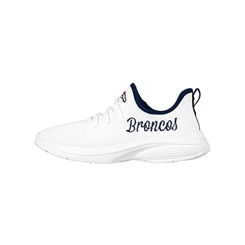 Image of FOCO NFL Womens NFL Team Logo White Athletic Shoes Sneakers