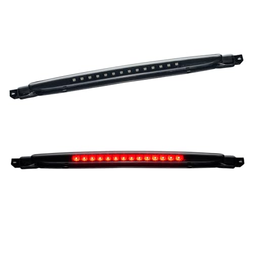 Image of Third 3rd Brake Light LED for 2002-2009 Chevy Trailblazer GMC Envoy, High Mount Rear Brake Lights Assembly for 04-07 Buick Rainier, Waterproof Center Cab Lamp Stop Light (Black)