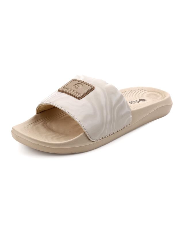 Image of Bacca Bucci Hologlide Men's Comfort Slides | Cushioned EVA Footbed | Anti-Slip Sole | Lightweight Everyday Sliders