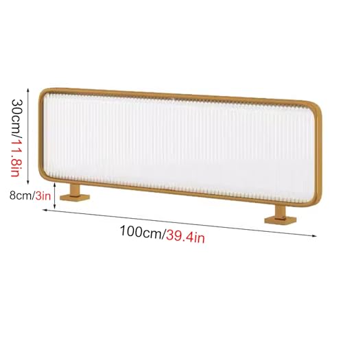Cloison de séparation en verre trempé isolant visuel pour table