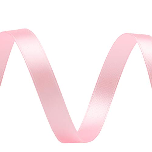 Image of 3 /8 inch Pink Ribbon,25 Yards Valentine Ribbon for Gift Wrapping, Crafts, Wedding Decor, Bow Making, Present Wrapping Ribbons for Every Holiday