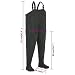 vidaXL Vadeador con Botas Verde Talla 42 Pesca Impermeable Agua Deporte Ropa