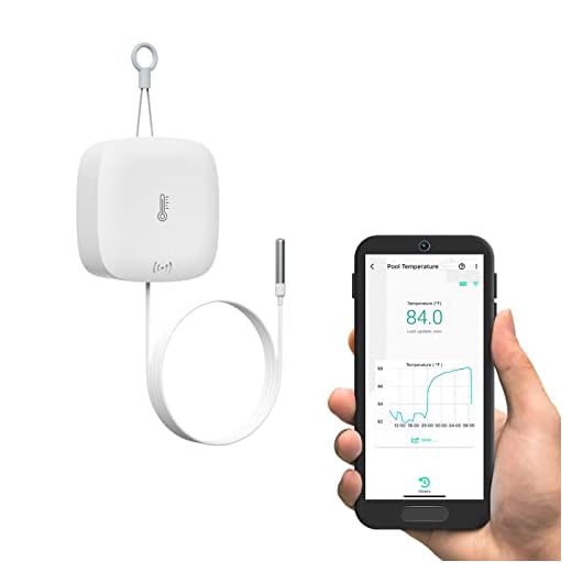 YoLink Weatherproof Fluid, Air, Surface Extreme High/Low Temperature Sensor with Probe, 1/4 Mile Long Range, YoLink Hub Required