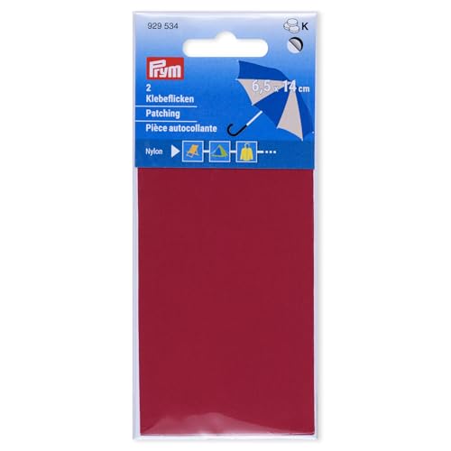 Prym 929534 - Toppe adesive in nylon, 2 pezzi, 6,5 x 14 cm, fucsia