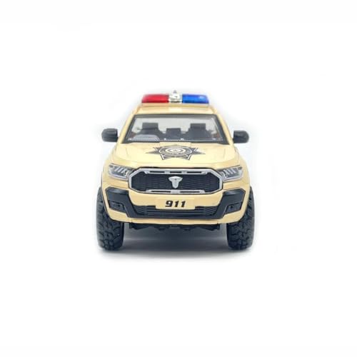 Image of Police Car Toy for Boys | Big 4x4 Pickup Truck Toy with Pull Back Action, Lights & Sound | Emergency Vehicle Toy for Kids Age 3-10 | Durable Toy Car for Boys | Gift Toy Truck for Kids
