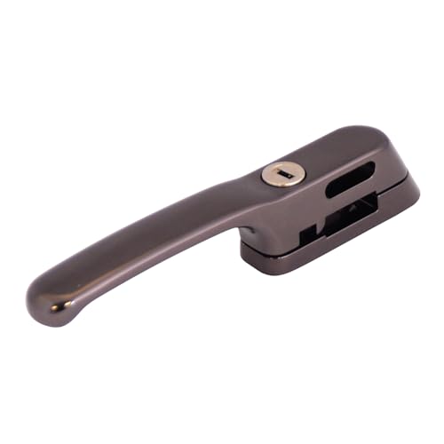 Manija de ventana abatible de bronce, herraje robusto de 133 mm para madera 2