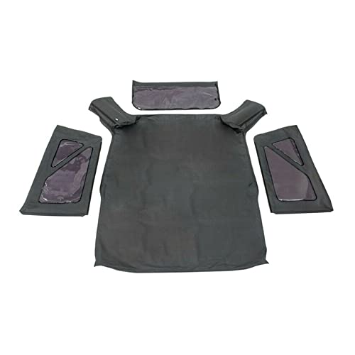 Silscvtt Soft Top Convertible Black Replacement for Wrangler 2-Door 2007-2009 with Tinted Windows
