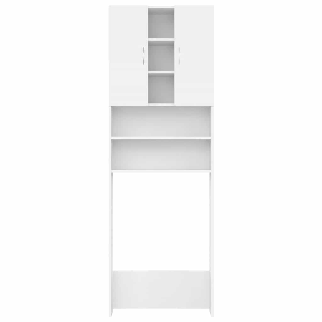 Waschmaschinenschrank Weiß 64x25,5x190 cm