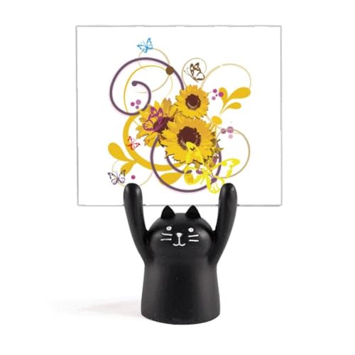 Cartoon chat noir stand original à offrir pour une crémaillère