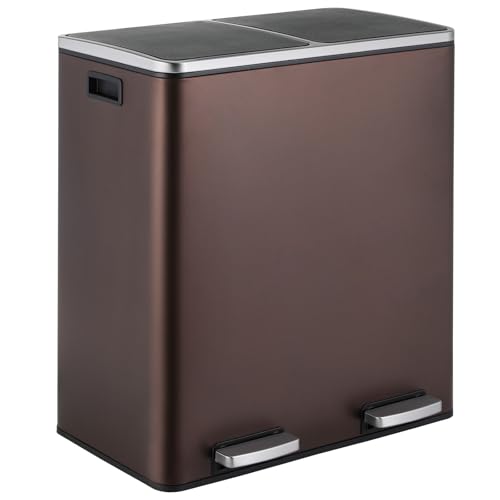 Caneca rectangular de acero inoxidable 16 galones ComfyCorner