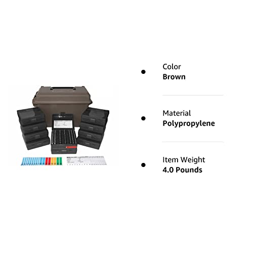 Mtm Acc9 Ammo Can Combo (Holds 1000 Rounds), Brown & Tmc15 Tactical Mag Can #TOP2