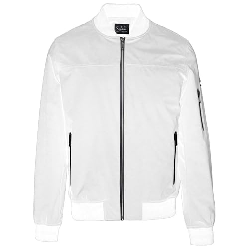 Veste homme nylon blanc Yes Zee coupe-vent taille S pour mi-saison