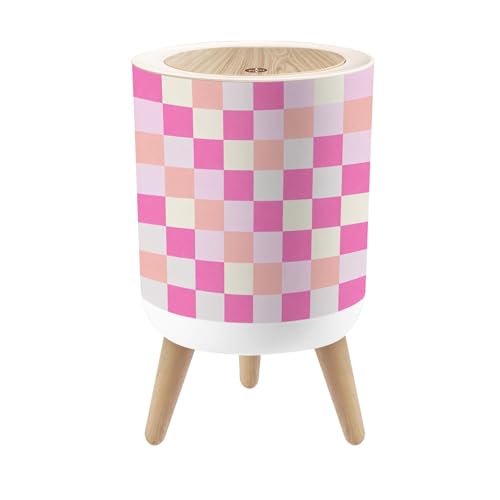 Pequeño bote de basura con tapa y patas, 7 litros