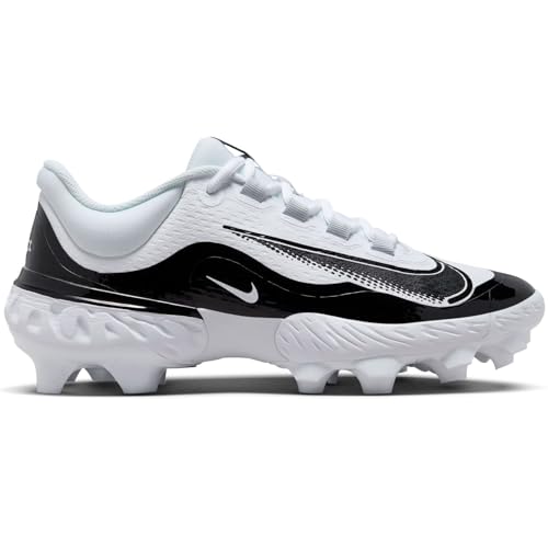 NIKE Alpha Huarache Elite 4 Low MCS Mens FD6255-101 (White/Black-), Size 11.5