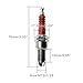 GOOFIT D8TC 3 Electrode Spark Plug for CG 125cc 150cc 200cc 250cc CF250 4 Stroke Gasoline Engine ATV Motorcycle Scooter 4pcs
