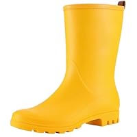 Asgard Women's Mid Calf Rain Boots Waterproof Garden Shoes Slip on Rubber Boots