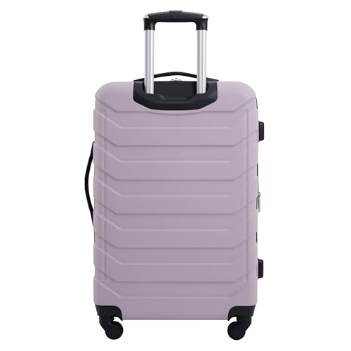 Image of Wrangler 4 Piece Miami Luggage and Packing Cubes Set, Burnished Lilac