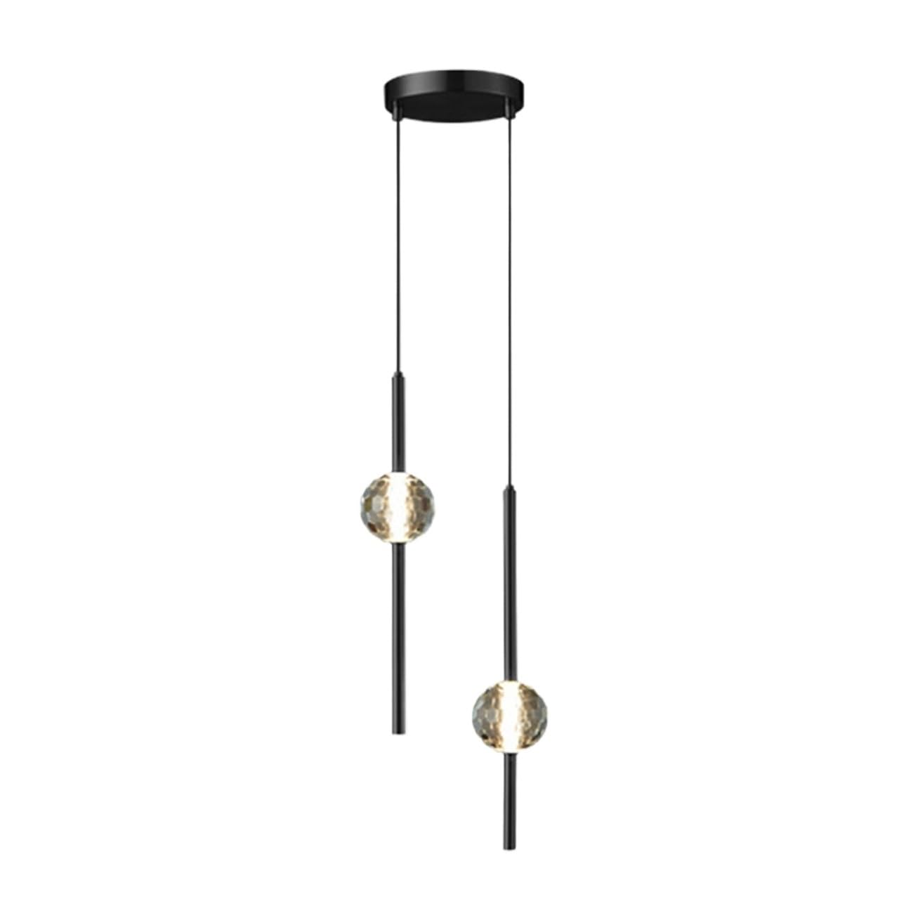 Modern Brass Crystal Chandeliers Mini Dining Room Pendant Light Industrial Small Crystal Hanging Lamp for Bedroom Entryway Living Room Foyer Hallway (Color : Black, Size : C) lofty ambition