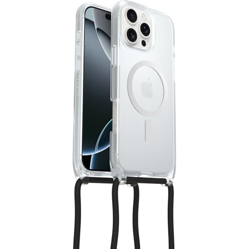 �yOtterBox�z�S��No1�u�����h ���^ �R���K�i�̎����N���A iPhone 16 Pro Max�p �ϏՌ� �Ռ��z�� �ČRMIL�K�i Magsafe�Ή��P�[�X React Necklace ��|�� �X�g���b�v �N���A �y�������K�i�z �k�I�b�^�[�{�b�N