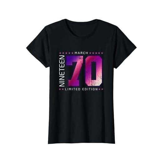 1970 marzo Mes Año de nacimiento Cumpleaños Camiseta