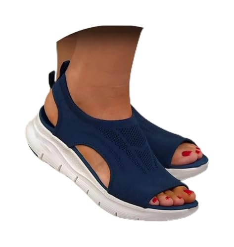 Women's Breathable Orthopedic Sandals 2025，Soft Mat Diabetic Sandals，Summer Comfortable Walking Tennis Shoes Sandals Arch Support Wide Fit Plantar Fasciitis Sport Summer Dressy Shoes for Wome