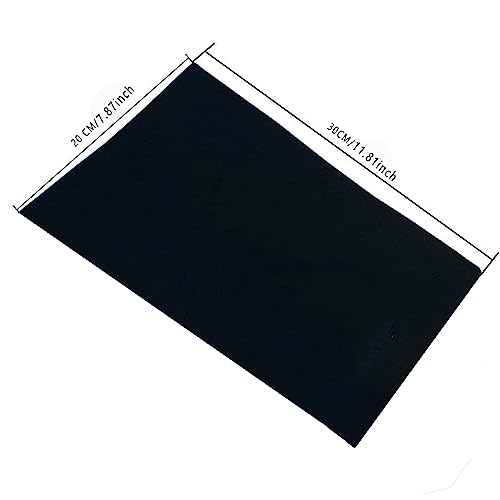 Artong 10 Pcs Black Felt Sheets - 20x30cm Felt Fabric Craft Sets for Scrapbooking DIY Crafts, Kids Clothing Decoration (Black / 10PCS) - Image 3