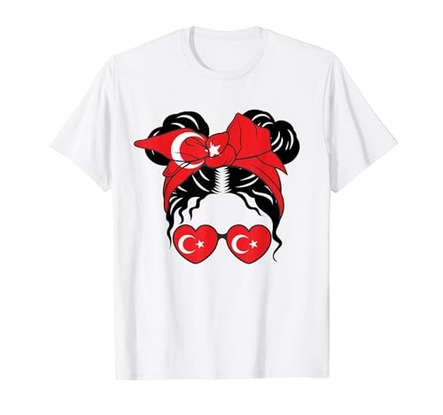 Turkiye, chica turca, bandera de Turquía, bandera turca Camiseta