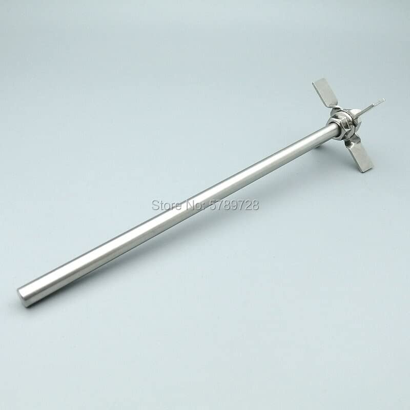 Paleta agitadora, 304 Stainless Steel 4-Blade Overhead Stirring Rod for Laboratory 1set 60/70x8x200-400mm(70x8x400mm)