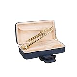 Crossrock Bb Trumpet Foam Case | Lightweight Blue Gig Bag with Structured Exterior, Plush Interior & Storage Pockets (CRP300TRBL-R)