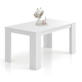 duehome | Mesa de Comedor, Medidas: 140 cm (Largo) x 80 cm (Ancho) x 75 cm (Alto)
