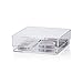 Clear Plastic Desk Drawer Organizers 6" x 6" x 2" l Set of 6