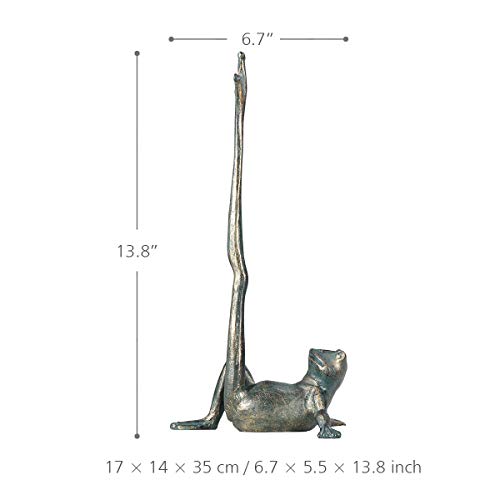 Frog Paper Towel Holder Animal Toilet Paper Roll Holder Antique Cast Iron Organizer Cast Iron Paper Towel Stand - Image 9