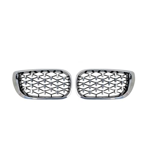 Calandre météore tout argent en ABS diamant pour rajeunir le style de la BMW E46 4D