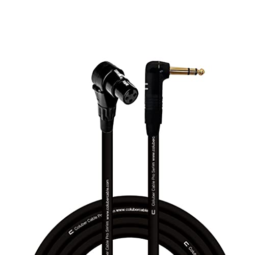 COLUBER Right Angle XLR Female to Right Angle 1/4" TRS 30 ft Cable