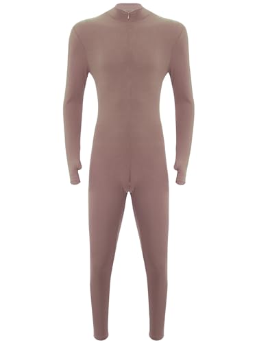 Men's One Piece Skin-Tight Athletic Unitard Full Body Jumpsuit Spandex Dancewear Catsuit3