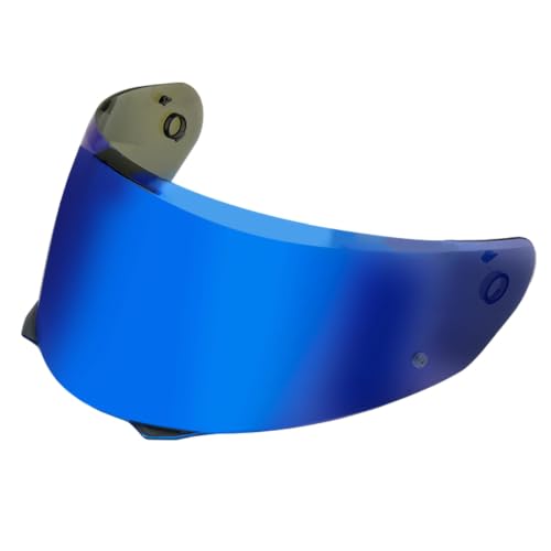 Image of PSLER Shatterproof Motorcycle Helmet Visor for i90 HJ-33,Deep Blue | Impact-Resistant ,UV400 Protection, Motorcycle Tinted Face Shield for i90 HJ-33,Visor Replacement