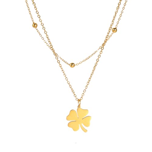 Collier trèfle argent 925 pendentif minimaliste filles et femmes
