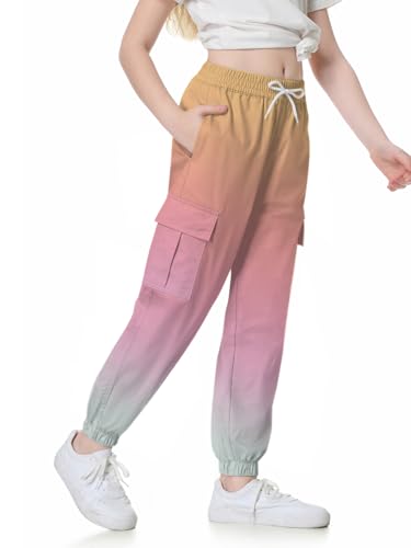Image of SANGTREE Girls & Womens Printing Cargo Jogger Pants,6 Years - Women 2XL