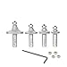 Amana Tool AMS-556 4-Pc Carbide Tipped Corner Rounding & Beading Router Bit Set 1/2 Inch Shank