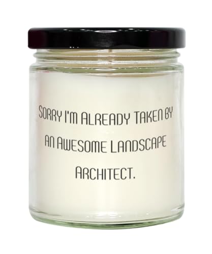 Generic Inspire Landscape Architect Gifts, Sorry I'm Already, Birthday Unique Gifts, Scent Candle for Landscape Architect from Friends, 9oz
