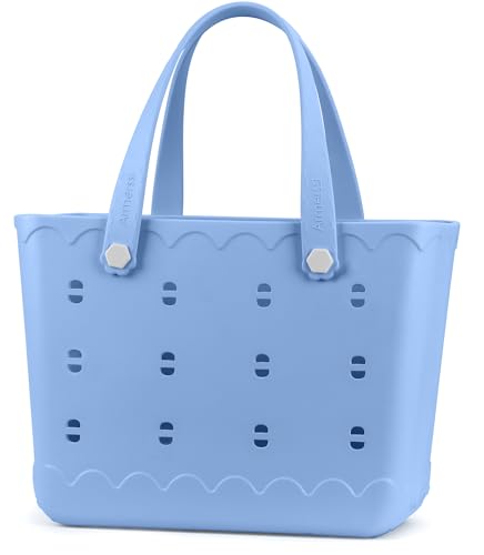 Rubber Beach Bag Waterproof Durable Tote Bag for Beach Sports Pool Modern Rubber Tote