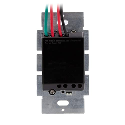 Maxxima Led Slide Dimmer Rocker Switch, 3-Way/Single Pole Decorative Electrical Light Switch 600 Watt Max, Led Compatible, Wall Plate Included - Gray #TOP4