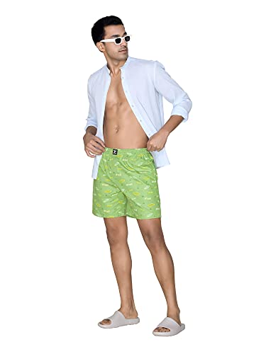 Image of XYXX Men's Surf & Pace Super Combed Cotton Boxer Shorts (Pack of 2)